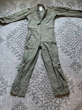 US Military Coveralls Flyers Mens 40L Green CWU-27P Pilot Summer Flight Suit picture