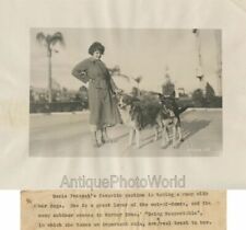Marie Prevost with dogs silent film actress star antique photo picture