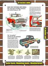 Metal Sign - 1960 Ford 4-Wheel Drive Trucks- 10x14 inches picture