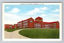Freeport IL-Illinois, Freeport High School, Antique Vintage Souvenir Postcard picture