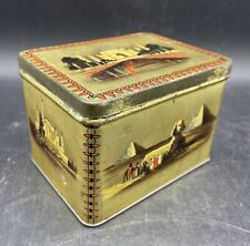 ANTIQUE C.W.S. CRUMPSALL CRACKER TIN LITHO BISCUIT TIN ENGLAND EGYPT picture