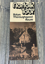 Vintage Norfolk Tour Adam Thoroughgood House Brochure Pamphlet Souvenir picture