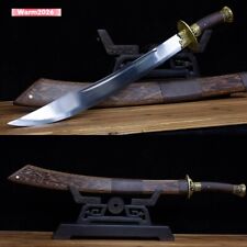 Handmade Manganese Steel Broadsword Chinese Battle Dao Functional Sword -Y1236 picture