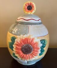 Gorgeous Vibrant Sunflower Cookie Jar/Canister 