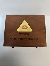 Vintage Montecristo Wooden Cigar Box - Nice picture