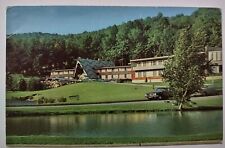 Boyne Mountain Lodge Boyne Falls Michigan Chrome Postcard Boynehof Petosky MI picture