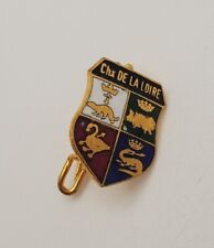 Châteaux of the Loire Valley France Shield Crest Lapel Hat Souvenir Pin Tie Tack picture
