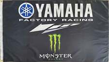 YAMAHA FACTORY RACING MONSTER 3X5FT FLAG BANNER MAN CAVE GARAGE picture