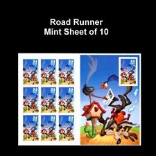 Vtg 2000 Looney Tunes ROAD RUNNER & WILE E. COYOTE USPS MINT STAMPS picture