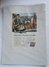 Vintage 1954 United Airlines Advertising Tear Sheet picture