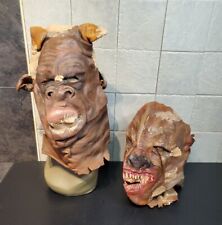 Vintage Rubber Latex Mask Pig Hog Man Scary Zombie Wolf Movie Prop picture