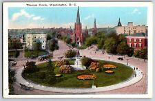 Washington, DC - Aerial View of Thomas Circle - Vintage Postcard - Unposted picture