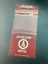 Vintage Texas Matchbook: “Aggieland Hotel” College Station, TX picture