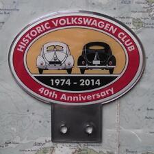 Rare Vintage Car Mascot Badge for Historic VOLKSWAGON VW Club 40th Anniversary x picture