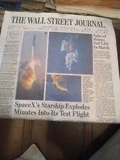 The Wallstreet Journal Friday April 21 2023  Space Xs Starship Explodes Minutes picture