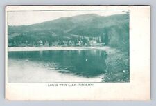 Twin Lake CO-Colorado, Scenic View Lower Twin Lake, Antique Vintage Postcard picture
