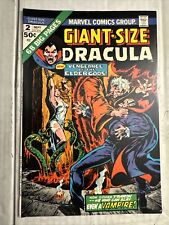 GIANT SIZE DRACULA #2 1974 VF 1st Kate Fraser & Triad Inspector Chelm Medusa picture