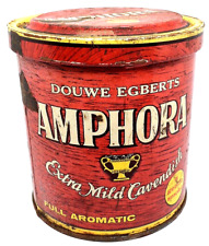 Vtg Douwe Egberts Amphora Extra Mild Cavendish Tobacco tin twist on/off lid picture