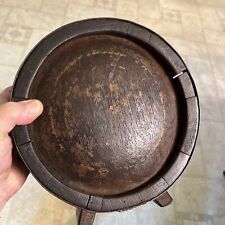 American Rev War 18th Century Oak Barrel Canteen Stamped With French Flyer-de-li picture