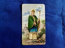 SALE Stunning Vintage Catholic Religious Irish HOLY CARD St Patrick Ireland #C5  picture