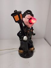 Vintage Tipsy Drunk Clown HOBO LAMP Big Red Nose Bulb Light Bar Man Cave 8