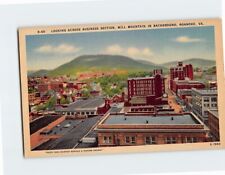 Postcard Looking Across Business Section Mill Mountain in Background Roanoke VA picture