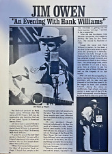 1978 Jim Owen An Evening With Hank Williams picture