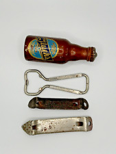 Vintage Beer Bottle Opener Lot Olympia, Gluek's, Coors, and Burgermeister picture