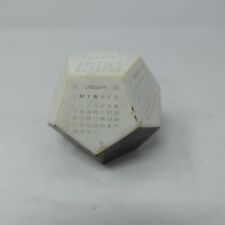 Vintage 1968 DODECAHEDRON (12 SIDED) Desk Calendar / Paperweight / Rattle picture