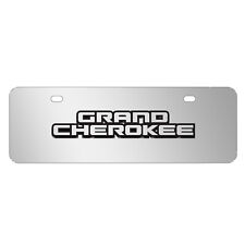 Jeep Grand Cherokee 3D Logo on Chrome Half-Size Stainless Steel License Plate picture