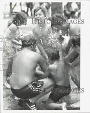 1979 Press Photo Kids from St. Petersburgh Recreation Department enjoying picnic picture