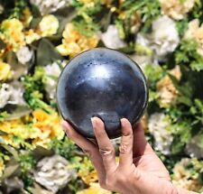 Huge 125MM Natural Silver Hematite Stone Metaphysical Meditation Healing Sphere picture