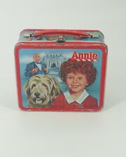 VINTAGE ANNIE MOVIE LUNCHBOX WITH THERMOS 1981, CLASSIC, ALADDIN picture