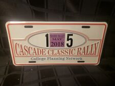 Cascade Classic Rally Collector License Plate 2018 picture
