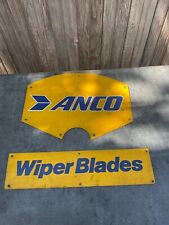 Vintage Metal Sign Set ANCO Wiper Blades Gas Station Retail  Display Product picture