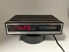 Vintage SPARTUS Alarm Clock AM FM Radio Model 0107-61 Red LED Display Works picture