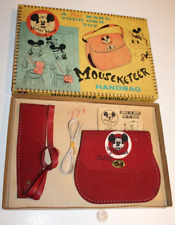 UNUSED 1950s Coleco Mouseketeer Handbag Mickey Mouse VTG Toy NOS MIP HTF RARE picture