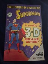 THREE  DIMENSION ADVENTURES: SUPERMAN Gold Age (1953) find w/ 3D glasses picture
