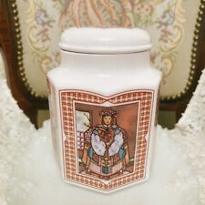 Harrods England Porcelain Tea Caddy  Canister Jar picture