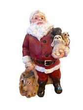 Vtg 1986 The Legend Of Santa Claus By United Design Figure With Puppies Toy Bag picture