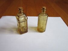 Mini Bottles Glass Gold Amber Yellow Corks 3