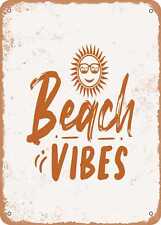 Metal Sign - Beach Vibes - Vintage Look picture