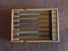 VTG Washington Forge Stainless Serrated Steak Knife Set of 6 with Wood Case J4 picture