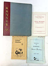 VTG 1947-1949 University of Kansas Binder, Enrollment Schedule, & Directories picture