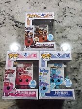 Funko Cereal Bundle Lot Exclusive Count Chocula Frankenberry Boo Berry picture