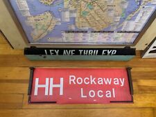 NY NYC SUBWAY ROLL SIGN BROOKLYN HH TRAIN ROCKAWAY PARK BEACH HAMMELS WYE LOCAL picture