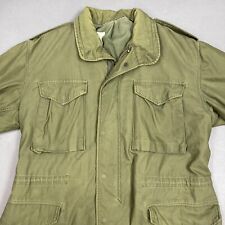 US Military Jacket Mens Medium Green Field Coat Cold Weather Vietnam War 1974 picture