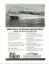 1947 ELCO 40' Express Cruiser yacht boat 1946 Vintage Print Ad 2 picture