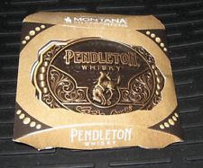 Pendleton Whisky Belt Buckle by Montana Silversmiths Limited Edition - New open picture