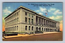 Memphis TN-Tennessee, US Court House & Post Office, Vintage c1944 Postcard picture